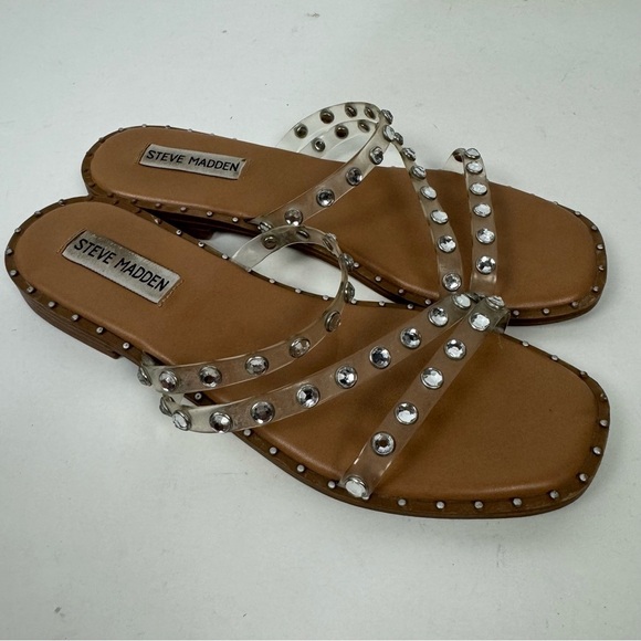 Steve Madden Studded Slip On Travel Sandals - Picture 1 of 4